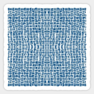 STRIPES PATTERN BLUE Sticker